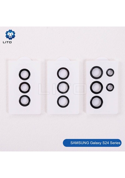 Lito Samsung Galaxy Uyumlu S24 Ultra Kamera Lens Koruyucu Titanium Violet Pudra