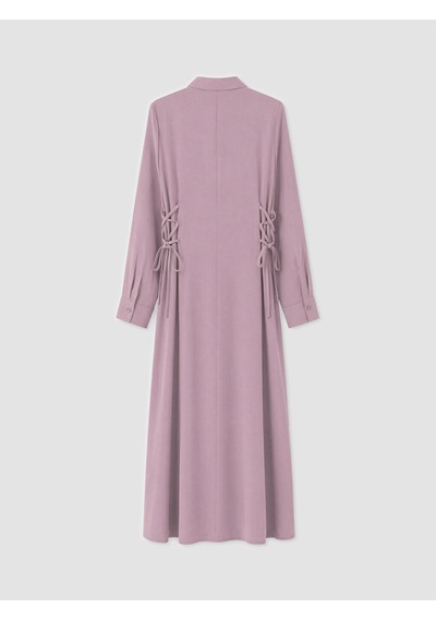 Lcw Modest Pembe Bağlama Detaylı Modal Karışımlı Gömlek Elbise