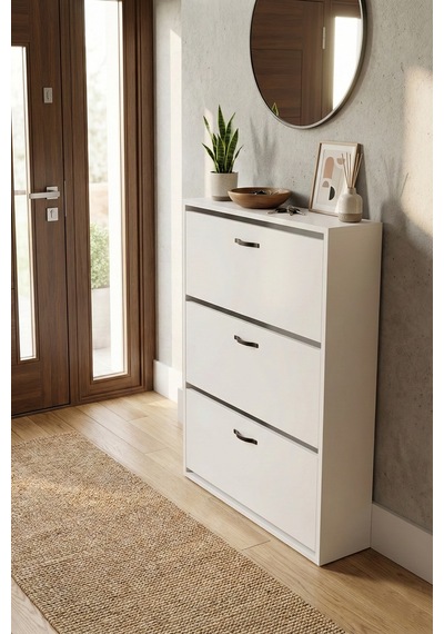 Ayakkabılık 3 Düşer Kapaklı 6 Bölmeli Modern Çok Amaçlı Ayakkabı Dolabı 193 Beyaz Çok Renkli Ayakkabılık 3 Düşer Kapaklı 6 Bölmeli Modern Çok Amaçlı Ayakkabı Dolabı 193 Beyaz Çok Renkli