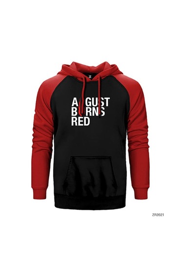 August Burns Red Gri Renk Reglan Kol Sweatshirt / Hoodie