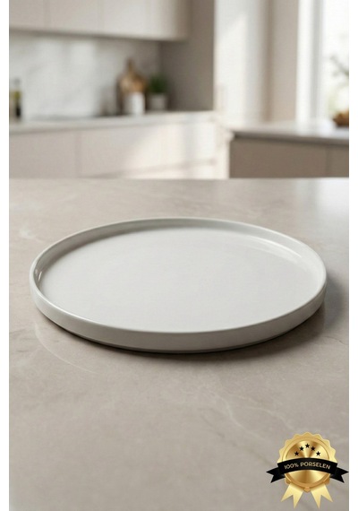 2'li Venüs 24 Cm Porselen Servis Tabağı Kırık Beyaz
