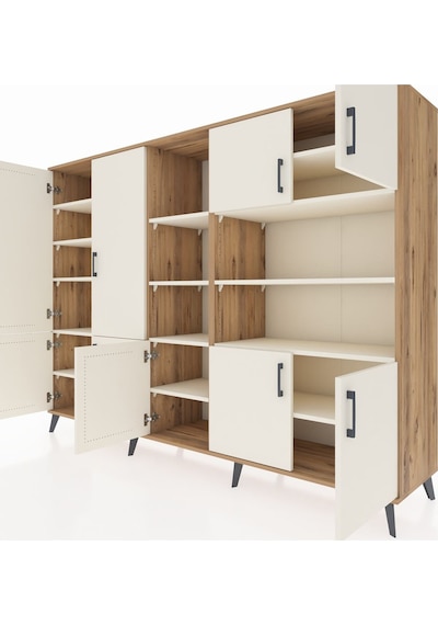 Hyperion Dolap 14 Raflı 9 Kapaklı 220x44x163 Çam-aytaşı Çam-aytaşı Hyperion Dolap 14 Raflı 9 Kapaklı 220x44x163 Çam-aytaşı Çam-aytaşı
