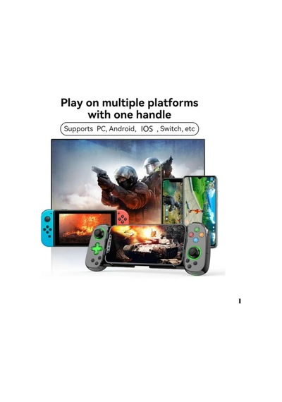 Teleskopik Cep Telefonu Gamepad Bluetooth Uyumlu 5.0 Android İos Ps4 İçin Kablosuz Konsol D7
