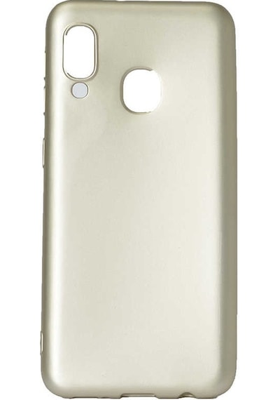 Noktaks - Galaxy Uyumlu A20e Uyumlu - Kılıf Mat Soft Premier Silikon Kapak - Gold - T11415 Gold