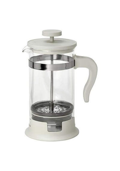 Ikea Upphetta French Press, Paslanmaz Çelik-kırık Beyaz, 1 Lt