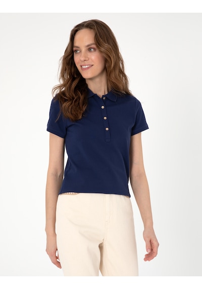 Pierre Cardin Kadın Lacivert Tişört Basic 50325456-vr033