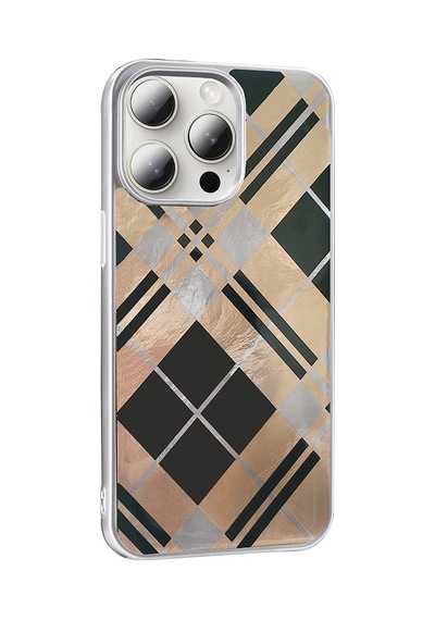 Apple     Uyumlu iPhone 14 Pro Max Kılıf Desenli Zore Mep Kapak Gold Leopar