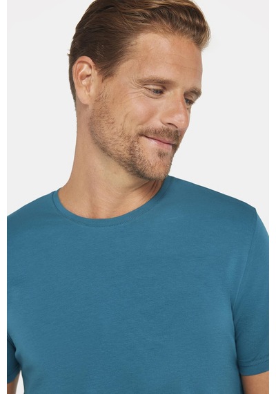 Tudors Erkek Slim Fit Dar Kesim Pamuklu Yumuşak Doku Likralı Esnek Kumaş Basic Petrol Bisiklet Yaka Tişört-31219 PETROL Tudors Erkek Slim Fit Dar Kesim Pamuklu Yumuşak Doku Likralı Esnek Kumaş Basic Petrol Bisiklet Yaka Tişört-31219 PETROL