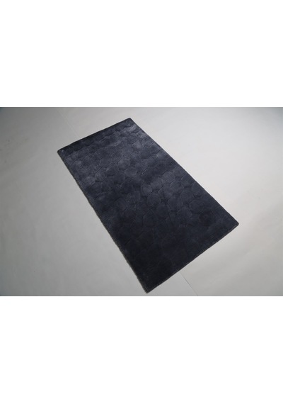 Çam Halı Emboss Jr 67 Blue Modern Desen Yeni Zellanda Yünü Ve Viskon El Dokuması Halı - 80x150 Mavi