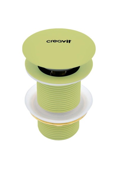 Creavit Sf030.neo Lavabo Sifon Başlığı Pop-up Taşmasız - Neon Yeşil