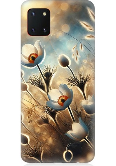 Samsung Galaxy Note 10 Lite Uyumlu Pamuk Dalları Bahar Ruhu Desenli Silikon Kılıf Çok Renkli