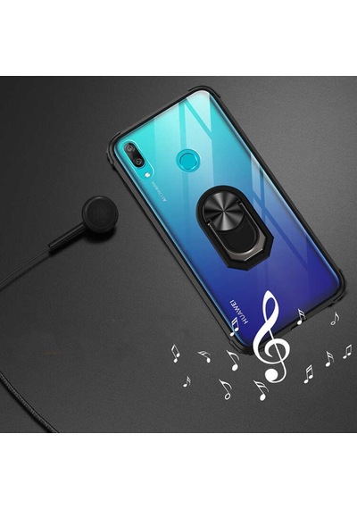 Huawei Y7 Prime 2019 Tam Korumali Yüzüklü Renkli Kenarli Manyetik 544177310