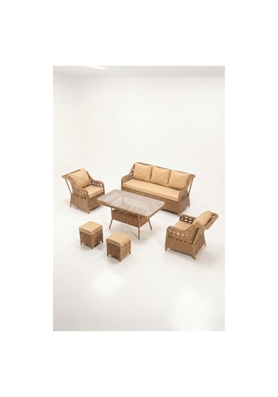 Dora Garden Home Ecem 7 Kişilik 3+1+1 2 Adet Puff Hediyeli Rattan Bahçe Takımı Kahverengi Siyah Çizgili Dora Garden Home Ecem 7 Kişilik 3+1+1 2 Adet Puff Hediyeli Rattan Bahçe Takımı Kahverengi Siyah Çizgili