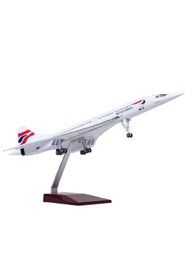 British Airways Concorde Jet Yolcu Uçağı Model Uçak 1/125 Ölçek 50cm
