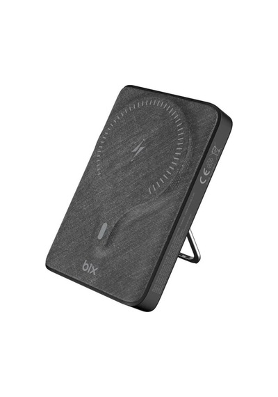 Bix 10000mah Bxpb105-bk 22.5w-15w Type-c Micro Usb Kablosuz Led Göstergeli Siyah Powerbank Siyah