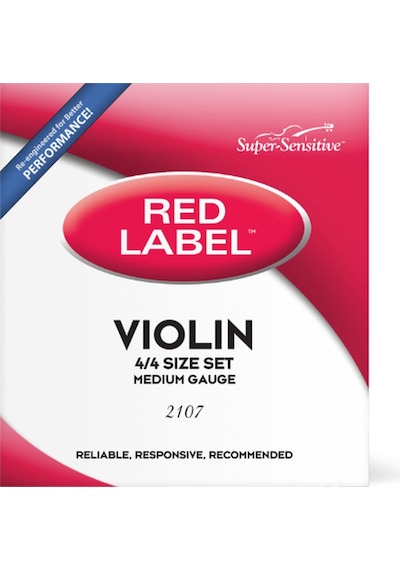D'addario 2107 Prelude Red Label Keman Tel Seti 4/4 Dayanıklı Çelik Çekirdek Parlak Ses Karakteri Ve Mükemmel Akort Kararlılığı