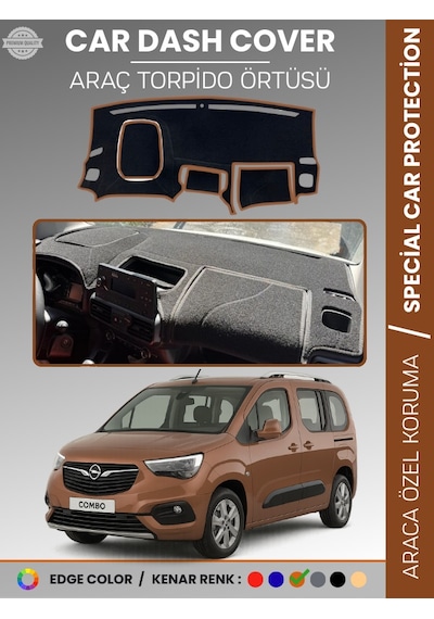 Opel Combo E 2018-2025 Torpido Örtüsü Ön Göğüs Koruma Torpido Koruma Tam Uyum Çatlamayı Önler - 288 Stiloto