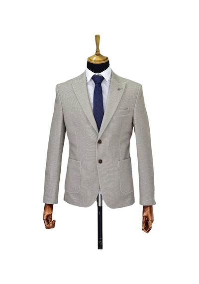 Suitmen Erkek Tek Spor Ceket Çift Yırtmaçlı Bgl-st04512 Bej