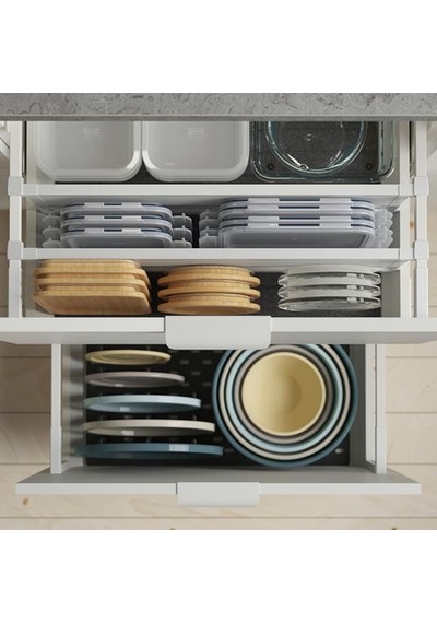 Ikea Garnıtyren Plastik Saklama Kabı Seti, Çok Renkli, 5 Parça
