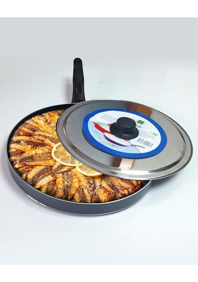 32 Cm Teflon Kapaklı Balık Ve Gözleme Tavası Genel