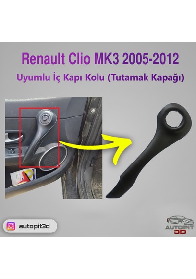 Renault Clio Mk3 2005-2012 İç Kapı Kolu Tutamak Kapağı