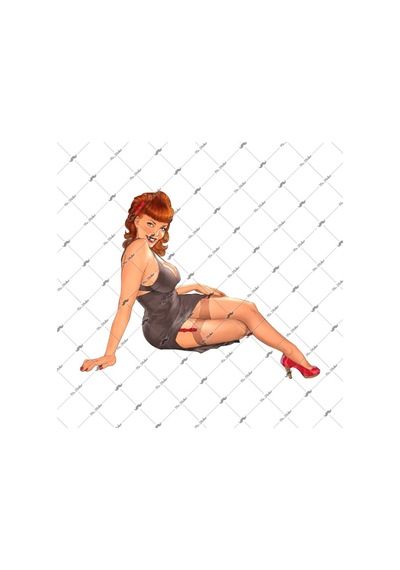Bay Etiket Pnp21 Pinup Kizi Sticker
