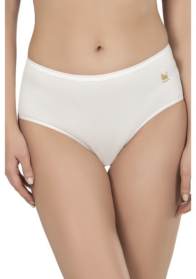 Özkan Underwear Özkan 23922 3'lü Paket Kadın Pamuklu Modal Esnek Yumuşak Yüksek Bel Bato Külot Ekru