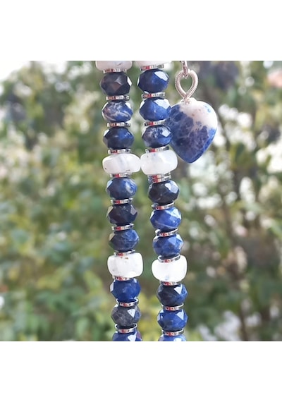 1609 Lapis Lazuli El Yapımı Kolye Altın