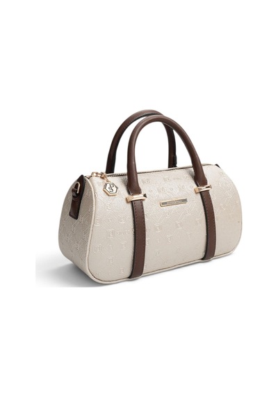 Silver & Polo Silver Polo Bej - Kahve Logolu Kadın El Çantası Sp1289 Bej - Kahverengi
