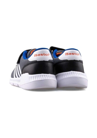 Çocuk Günlük Cırtlı Lastikli Fileli Sneaker Spor Ayakkabı Okul Ayakkabısı Füme