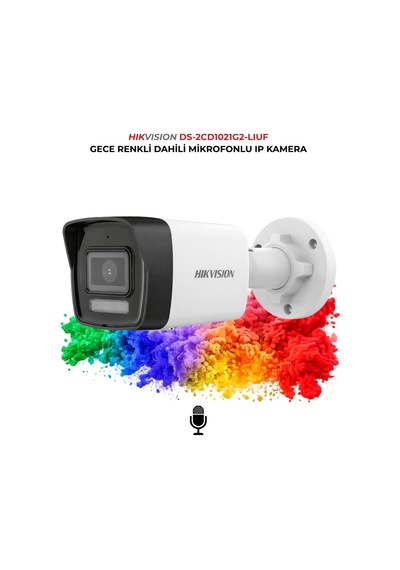 Ds-2cd1021g2-lıuf 2mp Ip Kamera Sd Kart Destekli 512gb