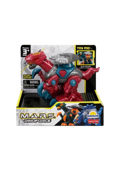M.A.R.S Oyuncak Pilli Sesli ve Işıklı Dinoforce Düğme Fonksiyon