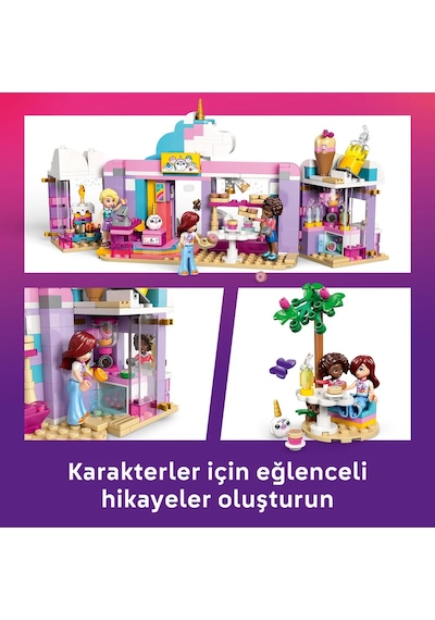 LEGO®  Friends Renkli Düşler Kafe Yapım Seti 42684 - 6 Yaş ve Üzeri Çocuklar için Minifigür İçeren Oyuncak Yapım Seti  (475 Parça)