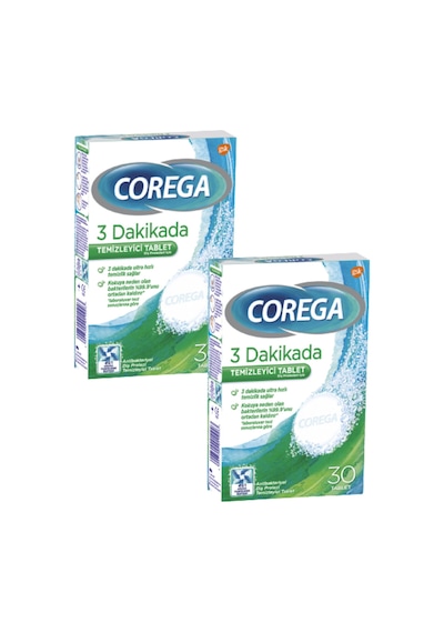 3 Dakikada Diş Protezi Temizleyici Tablet 30 Tablet 2 Adet