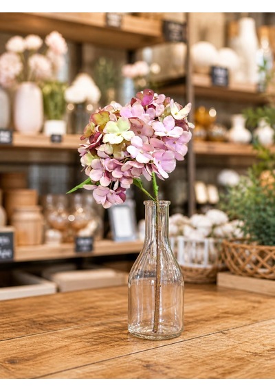Yapay Ortanca Çiçeği, Mor-beyaz Tonları, 35 Cm, Dekoratif Ev Süsü, Doğal Görünümlü Hydrangea Dalı Diğer