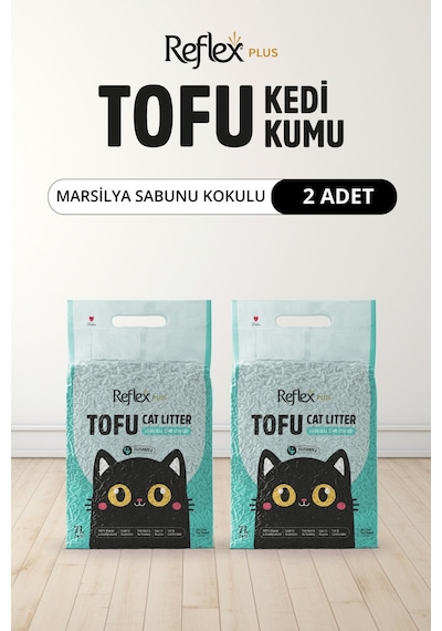 Reflex Plus Marsilya Sabunu Kokulu Tofu Kedi Kumu 7l X 2 Adet