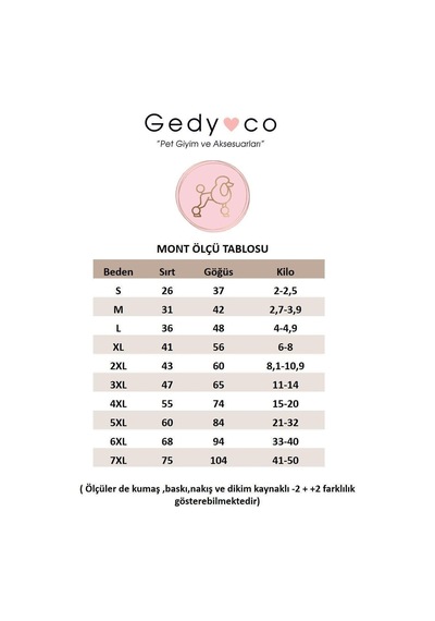 Gedyco Salmon Yumuşacık Baharlık Küçük Irk Köpek Yelek Yağmurluk