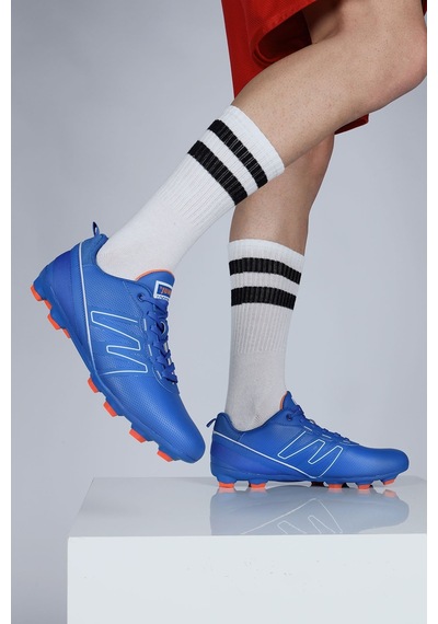 Jump 28524 Mavi Çim Halı Saha Krampon Futbol Ayakkabısı