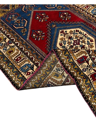 El Dokuma Koleksiyonluk Özel Yahyalı Halısı 126x230 Büyün Yün Halı