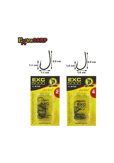 Sazan İğnesi Extracarp Hooks Exc 5000 6 No 10 Lu Paket - Standart