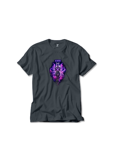 League Of Legends Ahrı Füme Tişört