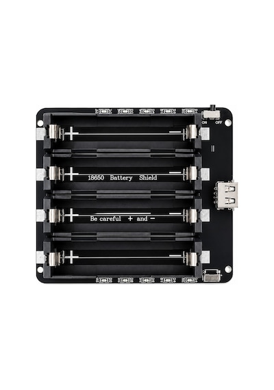 4'lü Anahtarlı 18650 Lityum Pil Yuvası V8 Micro Usb & Type-c Şarj Girişli