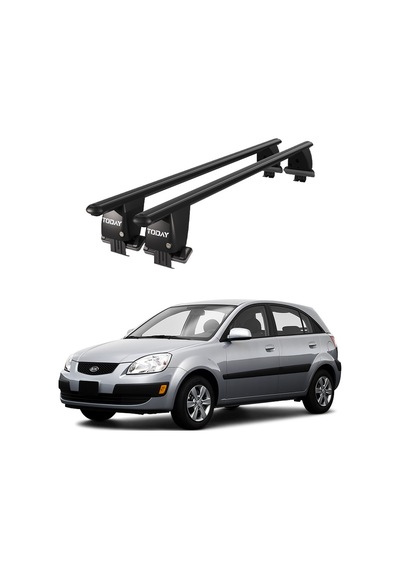 Royal Kia Rio 2005-2011 Uyumlu Siyah Kilitli Ara Atkı Port Bagaj Tavan Barı