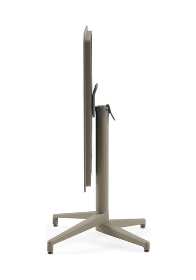 Moon Katlanır Masa 80x80 Cm - Bahçe, Balkon, Kafe, Restoran İçin, İç Ve Dış Mekan Vizon Diğer