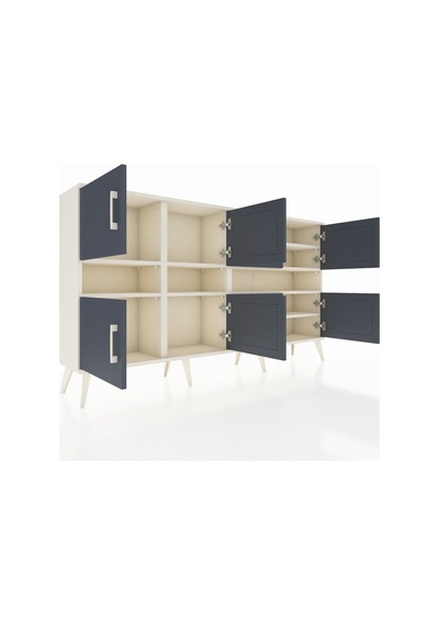 Arges Konsol 8 Raflı 8 Kapaklı 176x30x99 Aytaşı-antrasit/aytaşı Antrasıt/aytası - Aytası Arges Konsol 8 Raflı 8 Kapaklı 176x30x99 Aytaşı-antrasit/aytaşı Antrasıt/aytası - Aytası