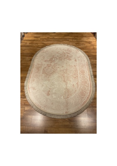 Daphne 10305a 160x230 Pembe Oval Halı Mor