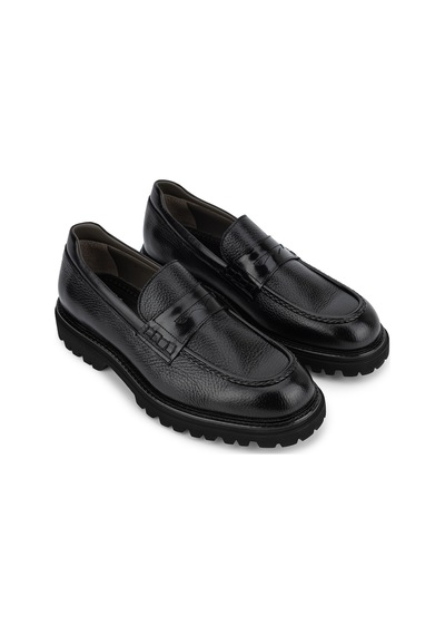 Tanca Premium Erkek Hakiki Deri Siyah Loafer Ayakkabı 342 9901 Erk Ayk Sk26-27 Sıyah Acma/gyk
