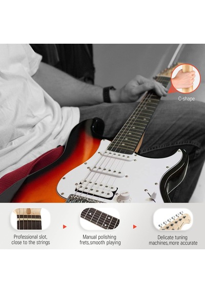 Donner Dst-100s St Elektro Gitar Seti Sunburst 104182561104
