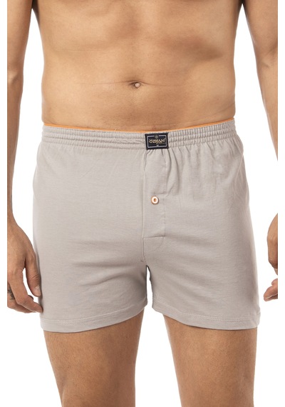 Özkan Underwear Özkan 0041 5'li Paket Erkek %100 Pamuklu Şardonlu Klasik Rahat Kesim Havlu Bel Süprem Penye Boxer Gri Melanj