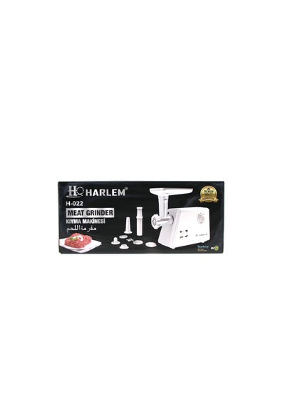 Harlem Gurme H-020-022 Beyaz Elektrikli Et Kıyma Makinesi 2200w